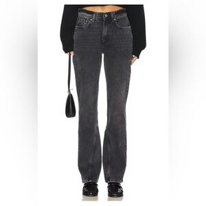 Free People We The Free Xena Slim Straight Jeans in Dark Night